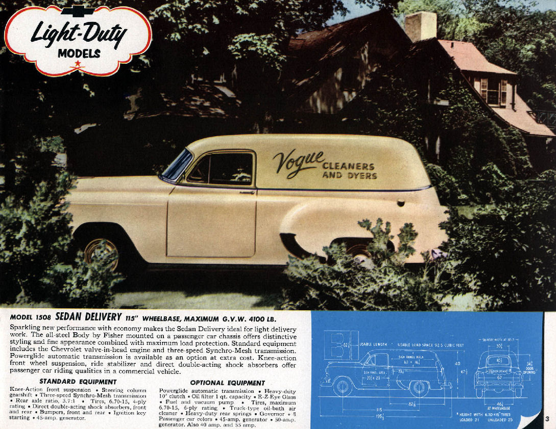 1954 Chevrolet Trucks Brochure Page 3